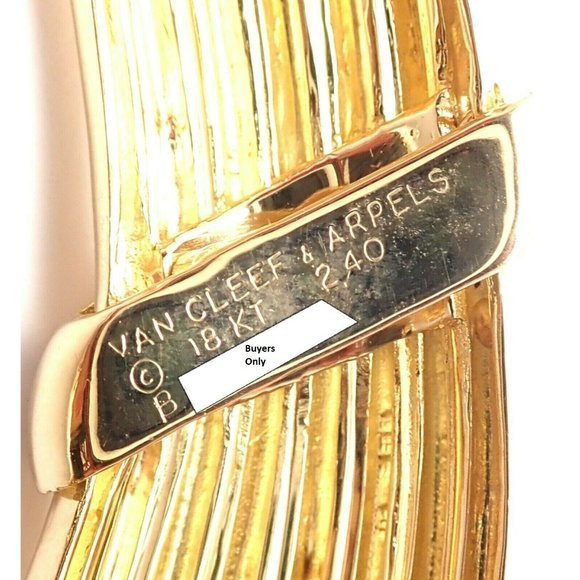 Vintage! Authentic Van Cleef & Arpels 18k Yellow Gold Diamond Choker Necklace - Picture 11 of 12